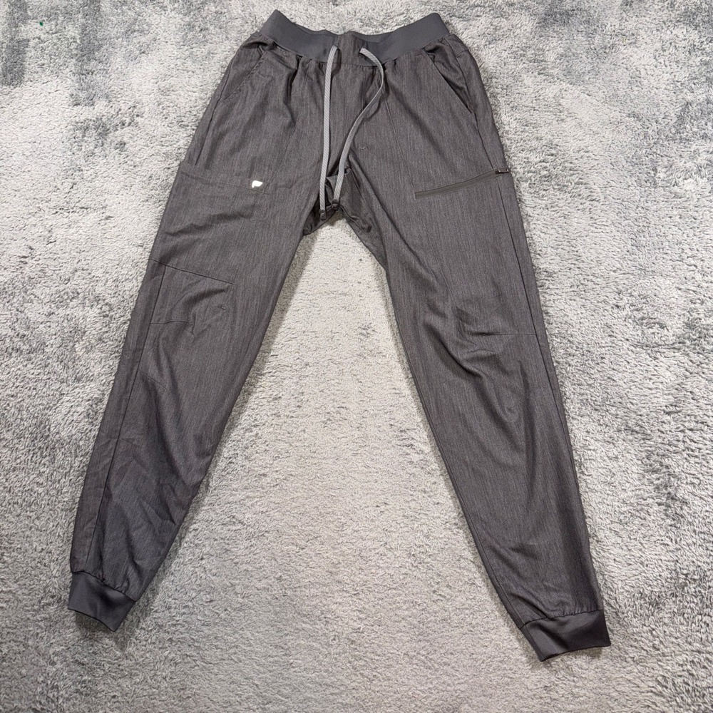 Fabletics Womens Scrub Joggers Size ST Small Tall Gray Heather Performance Pants